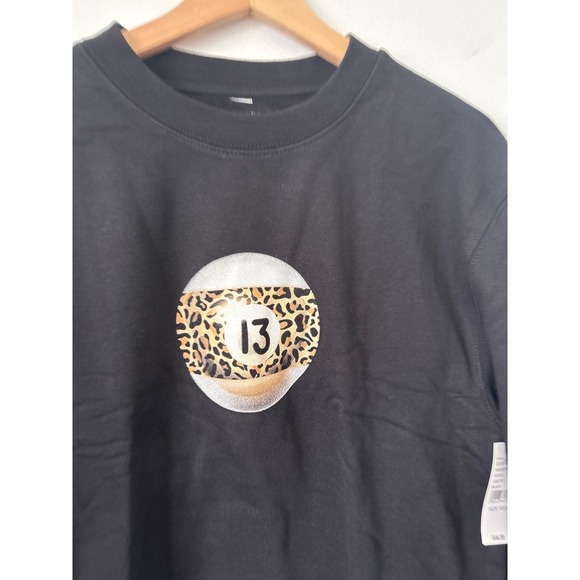 PacSun PS/LA Pool Ball Leopard Sweatshirt – Black – XS/Small - Picture 5 of 6